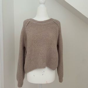 Faux wool sweater